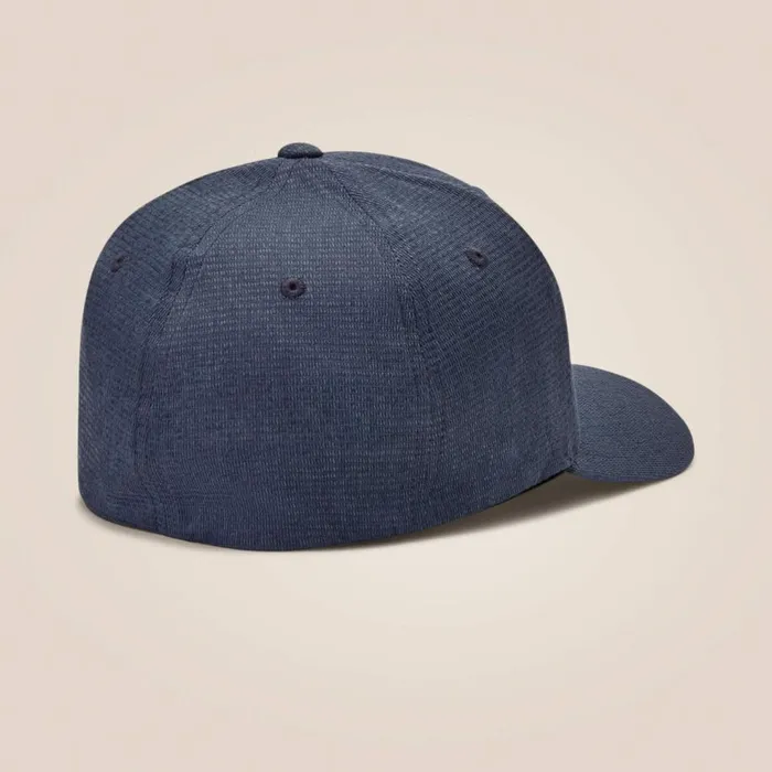 Men Round Logo Patch Cap Blue Ariat Hats and Caps