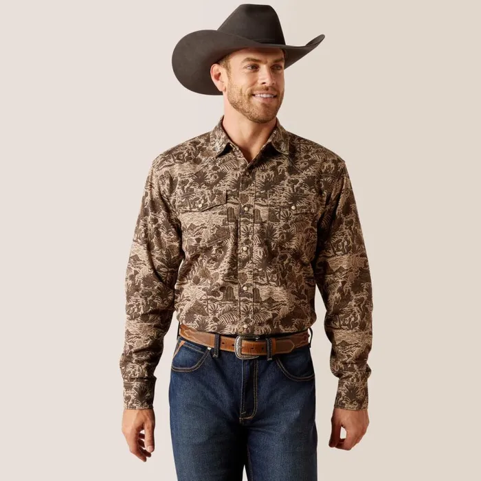Men Sendero Desert Retro Fit Shirt Desert Ariat Button Down Shirts