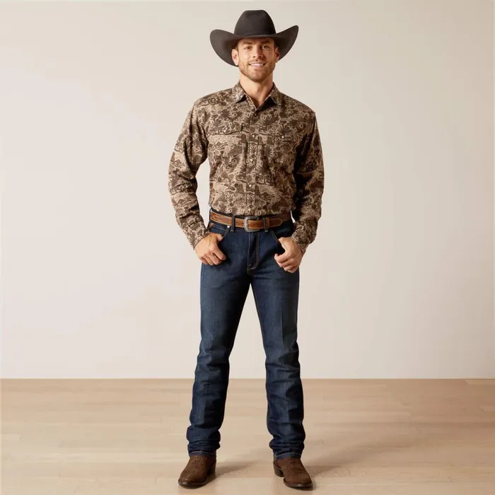 Men Sendero Desert Retro Fit Shirt Desert Ariat Button Down Shirts Men Sendero Desert Retro Fit Shirt Desert Ariat Button Down Shirts