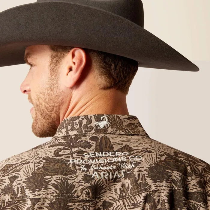 Men Sendero Desert Retro Fit Shirt Desert Ariat Button Down Shirts Men Sendero Desert Retro Fit Shirt Desert Ariat Button Down Shirts