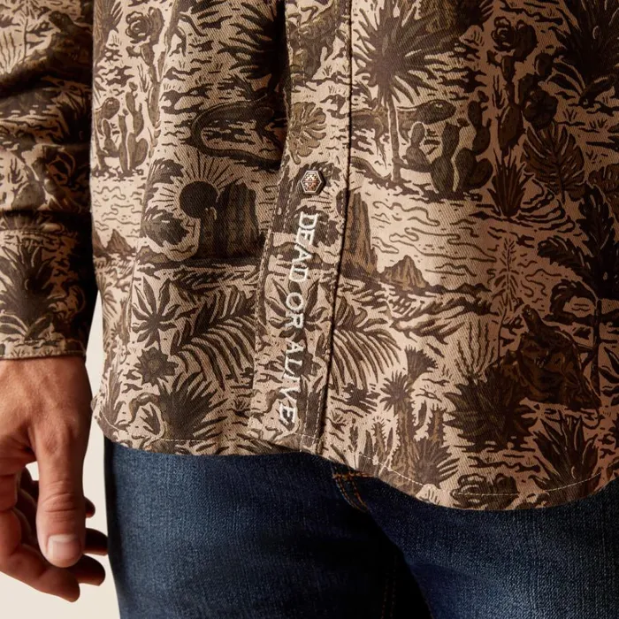 Men Sendero Desert Retro Fit Shirt Desert Ariat Button Down Shirts Men Sendero Desert Retro Fit Shirt Desert Ariat Button Down Shirts