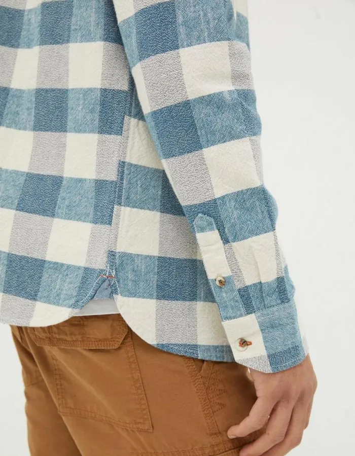 Men Shirts FatFace Belby Check Shirt Blue