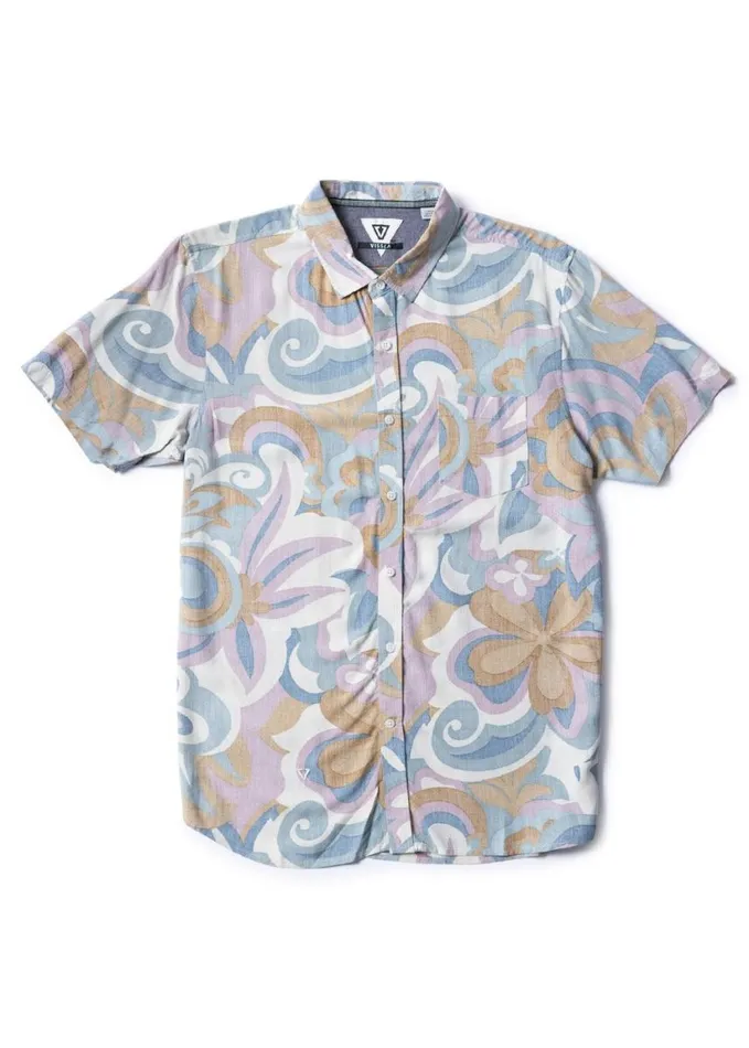 Men Shirts Vissla Mellow Eco Ss Shirt Dusty Rose