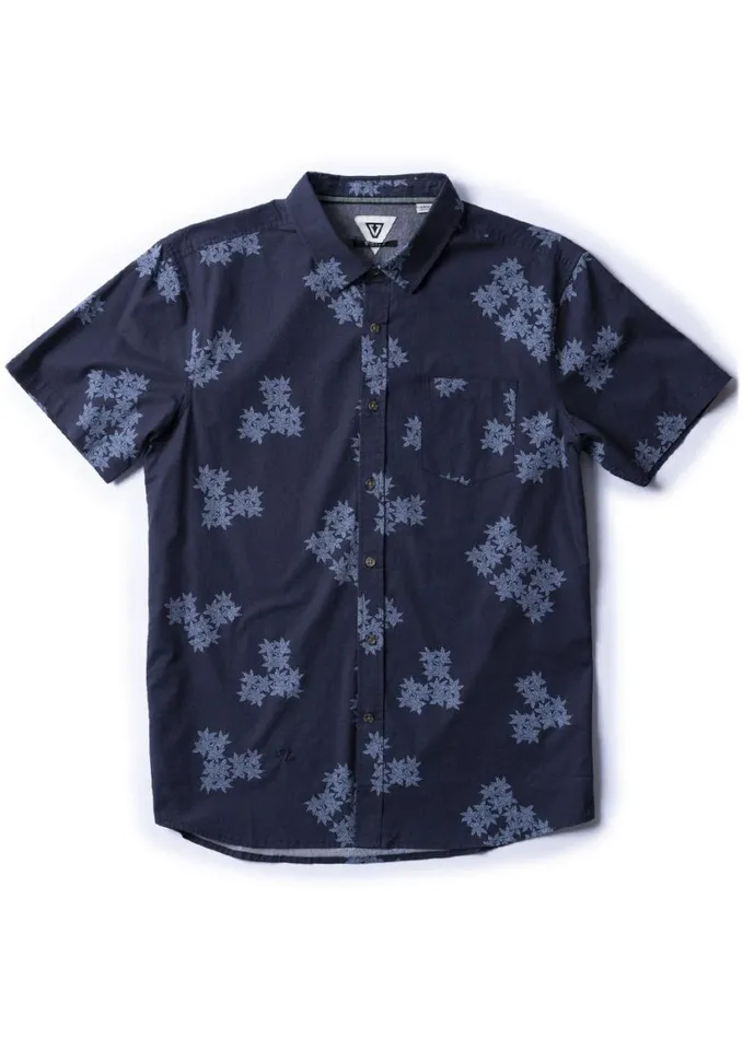 Men Shirts Vissla Sodwana Eco Ss Shirt Dark Naval