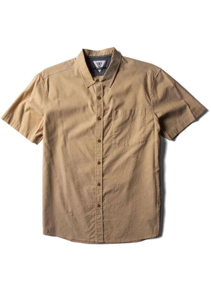 Men Shirts Vissla The Box Eco Ss Shirt Golden Hour