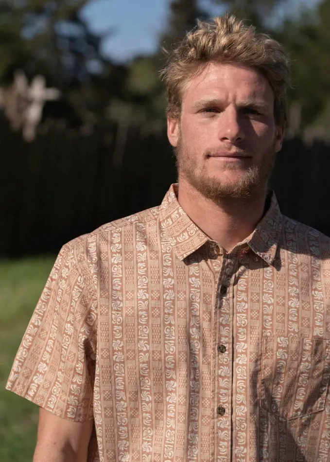 Men Shirts Vissla Waikiki Eco Ss Shirt Chili