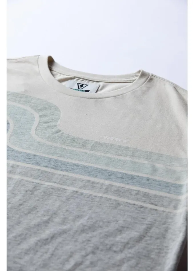 Men Short Sleeves Vissla Carve Ss Tee Dune