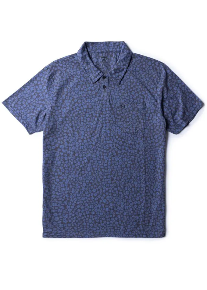 Men Short Sleeves Vissla HyLite Eco Ss Polo Dark Naval