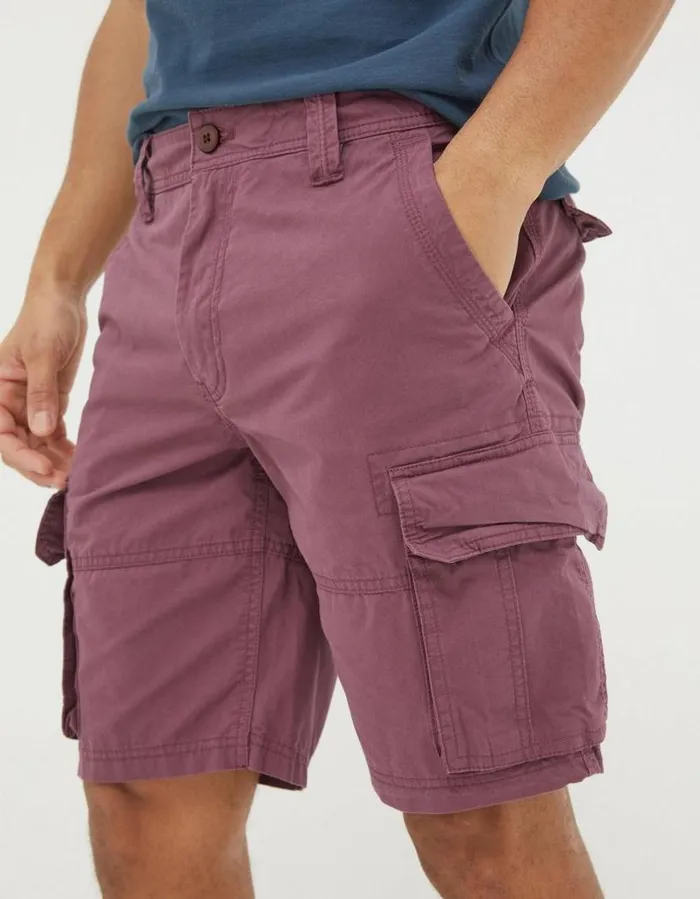 Men Shorts FatFace Bude Lightweight Cargo Shorts Washed Purple