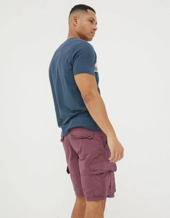 Men Shorts FatFace Bude Lightweight Cargo Shorts Washed Purple