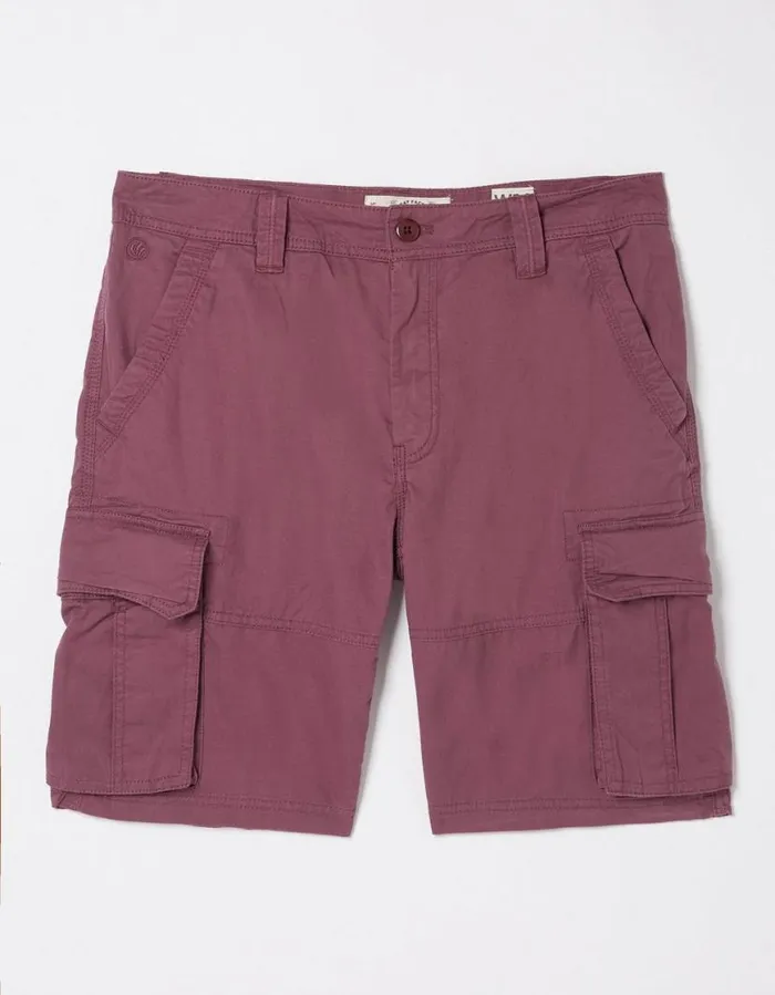 Men Shorts FatFace Bude Lightweight Cargo Shorts Washed Purple