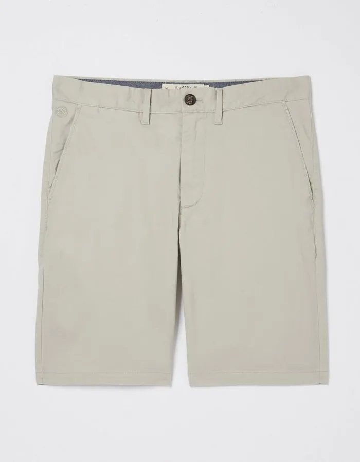 Men Shorts FatFace Mawes Organic Cotton Chino Shorts Light Grey