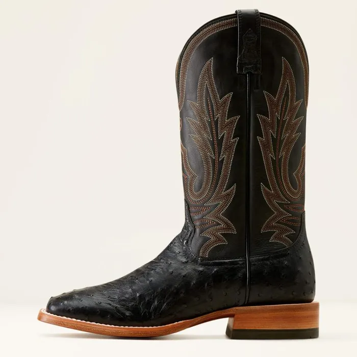 Men Showboat Cowboy Boot Black Full Quill Ostrichancient Black Ariat Western Boots Men Showboat Cowboy Boot Black Full Quill Ostrichancient Black Ariat Western Boots
