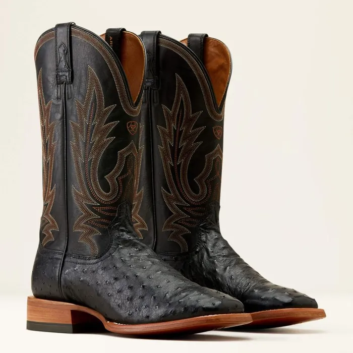 Men Showboat Cowboy Boot Black Full Quill Ostrichancient Black Ariat Western Boots Men Showboat Cowboy Boot Black Full Quill Ostrichancient Black Ariat Western Boots