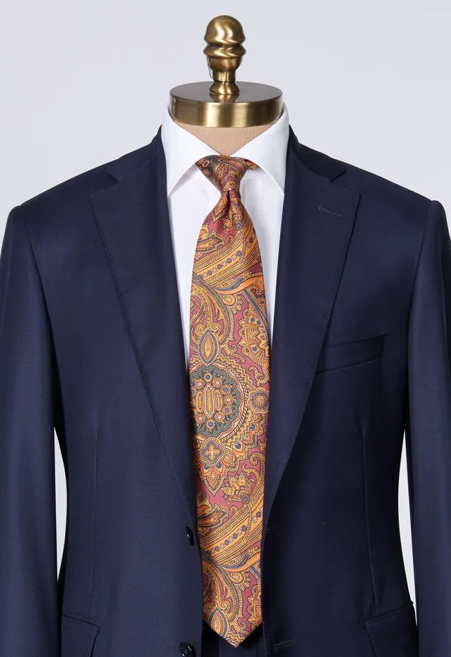 Men Silk English Paisley Print Tie Burgundy Paul Stuart Ties and Pocket Squares Men Silk English Paisley Print Tie Burgundy Paul Stuart Ties and Pocket Squares
