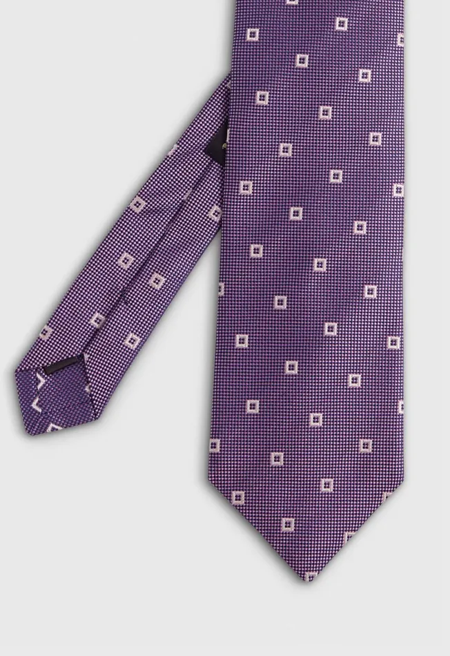 Men Silk Jacquard Spaced Diamond Tie Light Blue Paul Stuart Ties and Pocket Squares