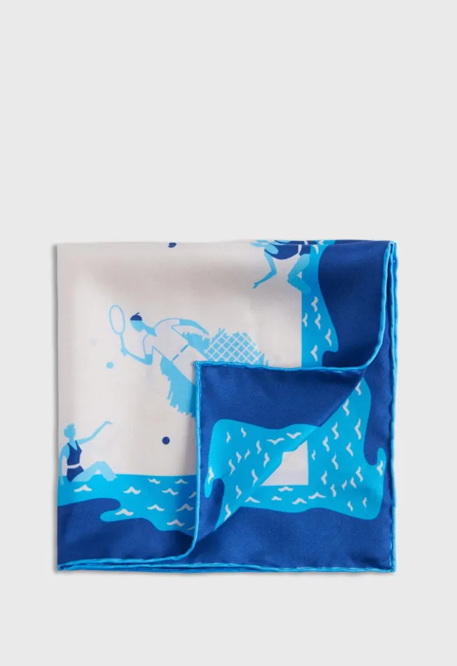 Men Silk Twill Summer Sports Pocket Square Multi Paul Stuart Pocket Squares