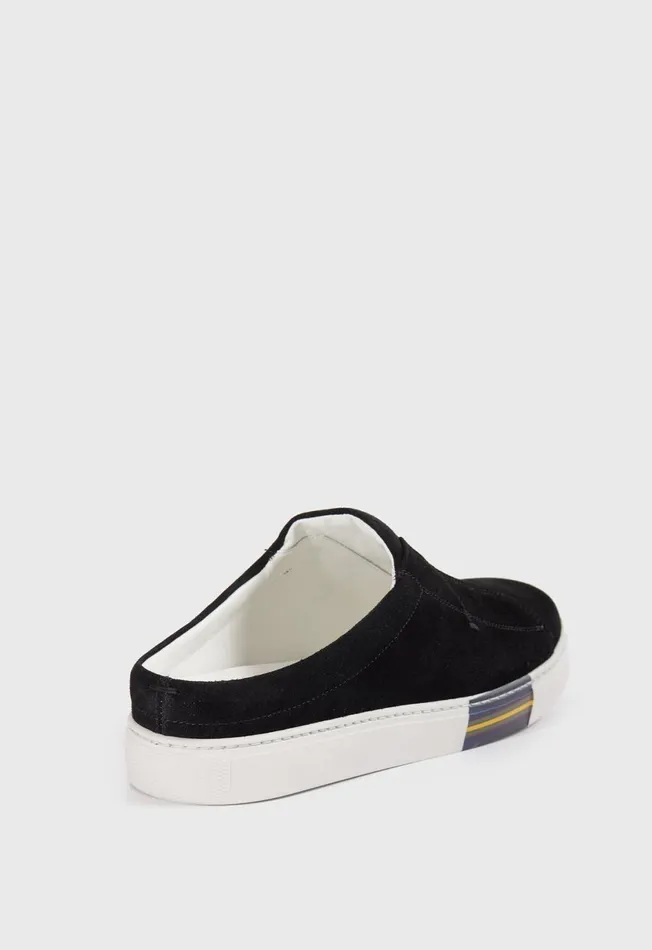Men Slide Suede Sneaker Black Paul Stuart Sneakers Men Slide Suede Sneaker Black Paul Stuart Sneakers