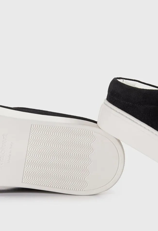 Men Slide Suede Sneaker Black Paul Stuart Sneakers Men Slide Suede Sneaker Black Paul Stuart Sneakers