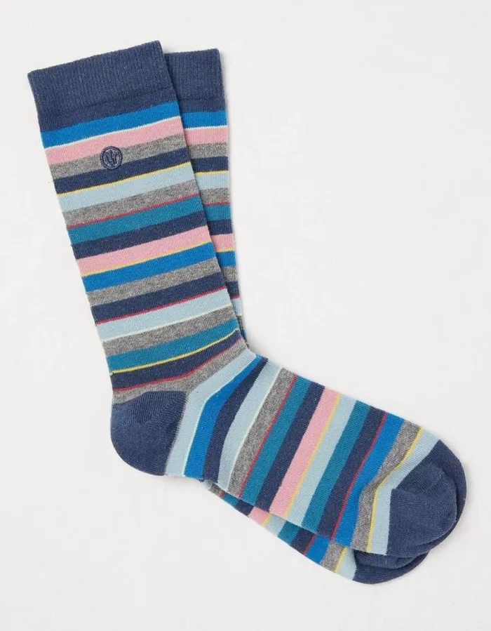 Men Socks and Underwear FatFace 1 Pack Bruce Stripe Socks Multi