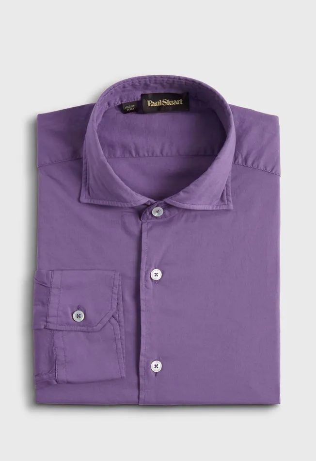 Men Soft Cotton Sport Shirt Pink Paul Stuart Sport Shirts
