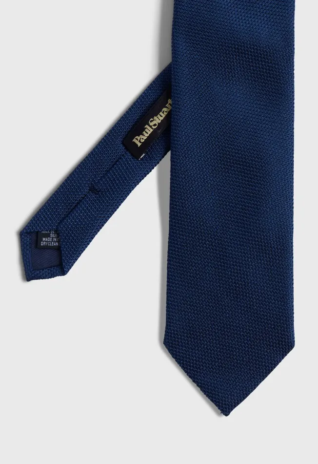 Men Solid Silk Garza Tie Black Paul Stuart Ties