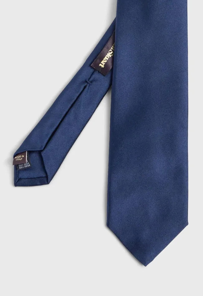 Men Solid Silk Tie Black Paul Stuart Ties