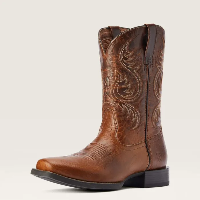 Men Sport Boss Man Western Boot Rich Cognac Ariat Dress and Fashion Boots