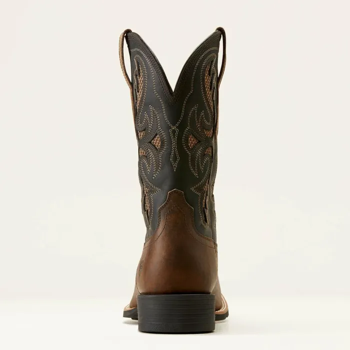 Men Sport Fresco VentTEK Western Boot Herd Brown Ariat Western Boots Men Sport Fresco VentTEK Western Boot Herd Brown Ariat Western Boots