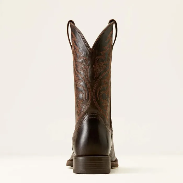 Men Sport Herdsman Cowboy Boot Burnished Chocolate Ariat Western Boots Men Sport Herdsman Cowboy Boot Burnished Chocolate Ariat Western Boots