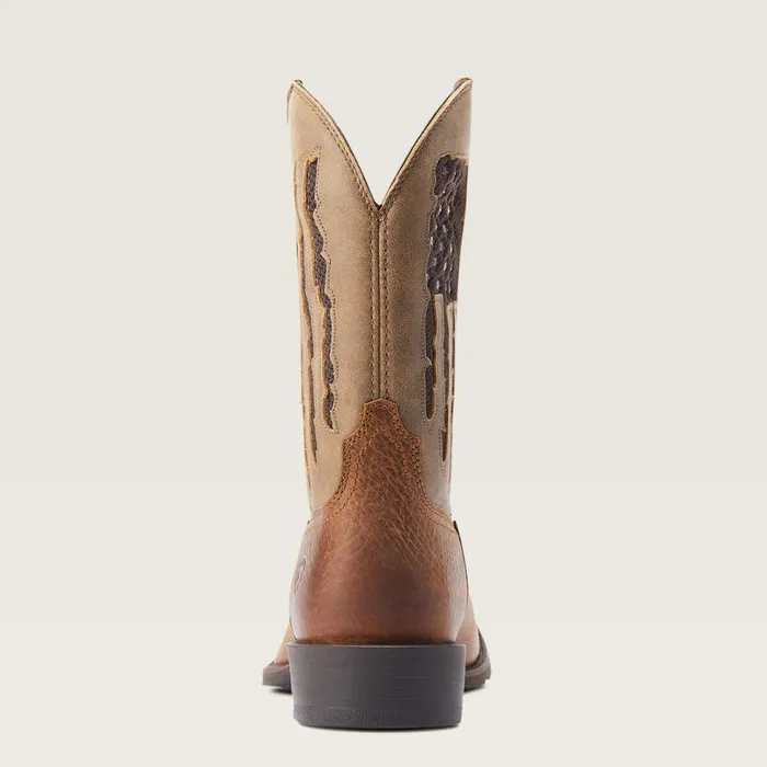 Men Sport My Country VentTEK Western Boot Faithful Brown Ariat Western Boots Men Sport My Country VentTEK Western Boot Faithful Brown Ariat Western Boots