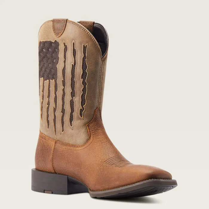 Men Sport My Country VentTEK Western Boot Faithful Brown Ariat Western Boots Men Sport My Country VentTEK Western Boot Faithful Brown Ariat Western Boots