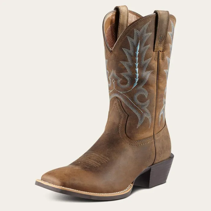 Men Sport Outfitter Western Boot Distressed Brown Ariat Western Boots