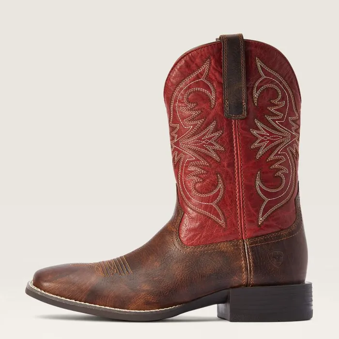 Men Sport Pardner Western Boot Matte Rebel Brown Ariat Western Boots Men Sport Pardner Western Boot Matte Rebel Brown Ariat Western Boots