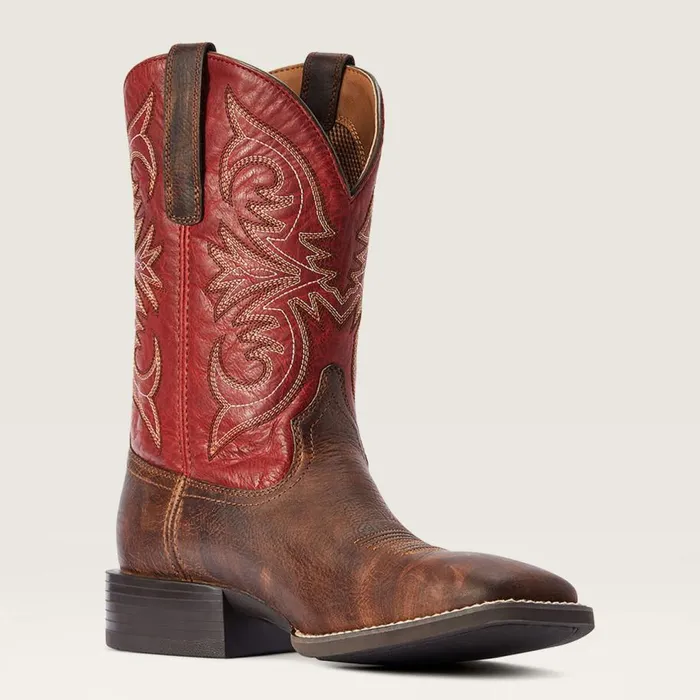 Men Sport Pardner Western Boot Matte Rebel Brown Ariat Western Boots Men Sport Pardner Western Boot Matte Rebel Brown Ariat Western Boots