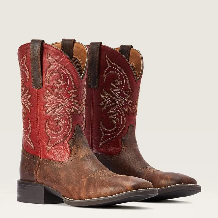 Men Sport Pardner Western Boot Matte Rebel Brown Ariat Western Boots Men Sport Pardner Western Boot Matte Rebel Brown Ariat Western Boots