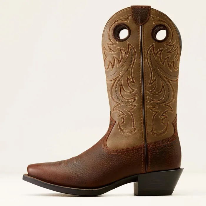 Men Sport Square Toe Cowboy Boot Brown Oiled Rowdybrown Bomber Ariat Western Boots Men Sport Square Toe Cowboy Boot Brown Oiled Rowdybrown Bomber Ariat Western Boots