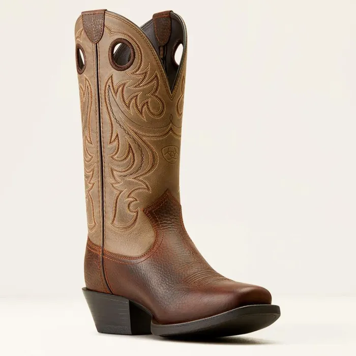 Men Sport Square Toe Cowboy Boot Brown Oiled Rowdybrown Bomber Ariat Western Boots Men Sport Square Toe Cowboy Boot Brown Oiled Rowdybrown Bomber Ariat Western Boots
