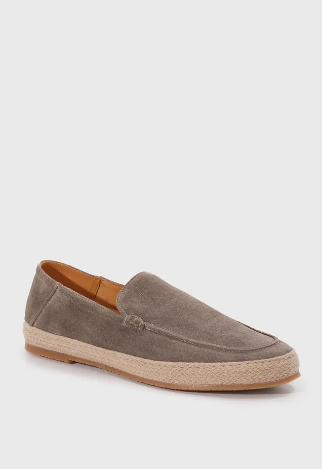Men St Croix Suede Espadrille Black Paul Stuart Espadrilles