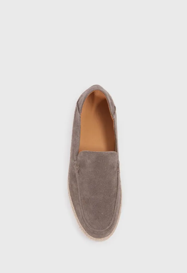 Men St Croix Suede Espadrille Black Paul Stuart Espadrilles