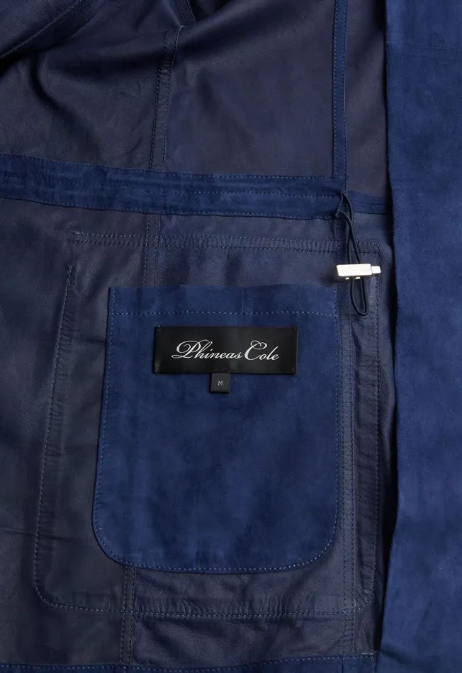 Men Suede Field Jacket Navy Paul Stuart Coats and Outerwear Men Suede Field Jacket Navy Paul Stuart Coats and Outerwear