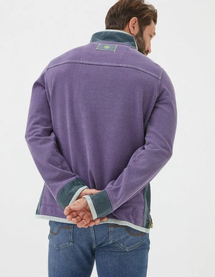 Men Sweatshirts and Hoodies FatFace Airlie Pocket Sweatshirt Purple