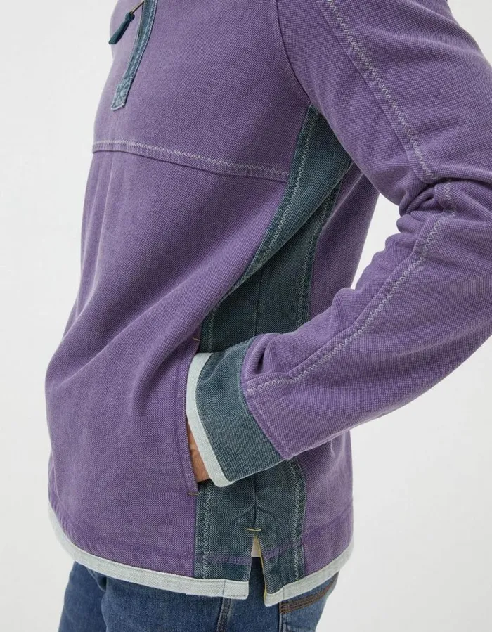 Men Sweatshirts and Hoodies FatFace Airlie Pocket Sweatshirt Purple