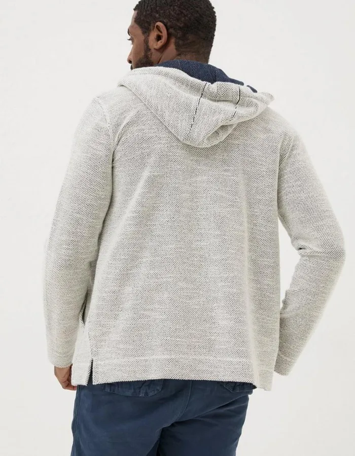 Men Sweatshirts and Hoodies FatFace Aloa Woolacombe Zip Up Hoodie Oatmeal