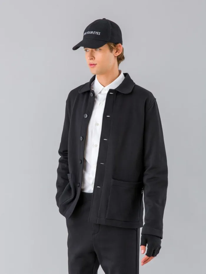 Men TShirts and Polos Agns B Black Mandarin 2 Jacket Cotton Fleece