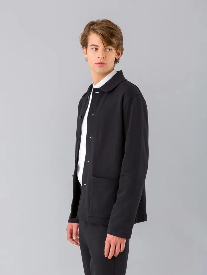 Men TShirts and Polos Agns B Black Mandarin 2 Jacket Cotton Fleece
