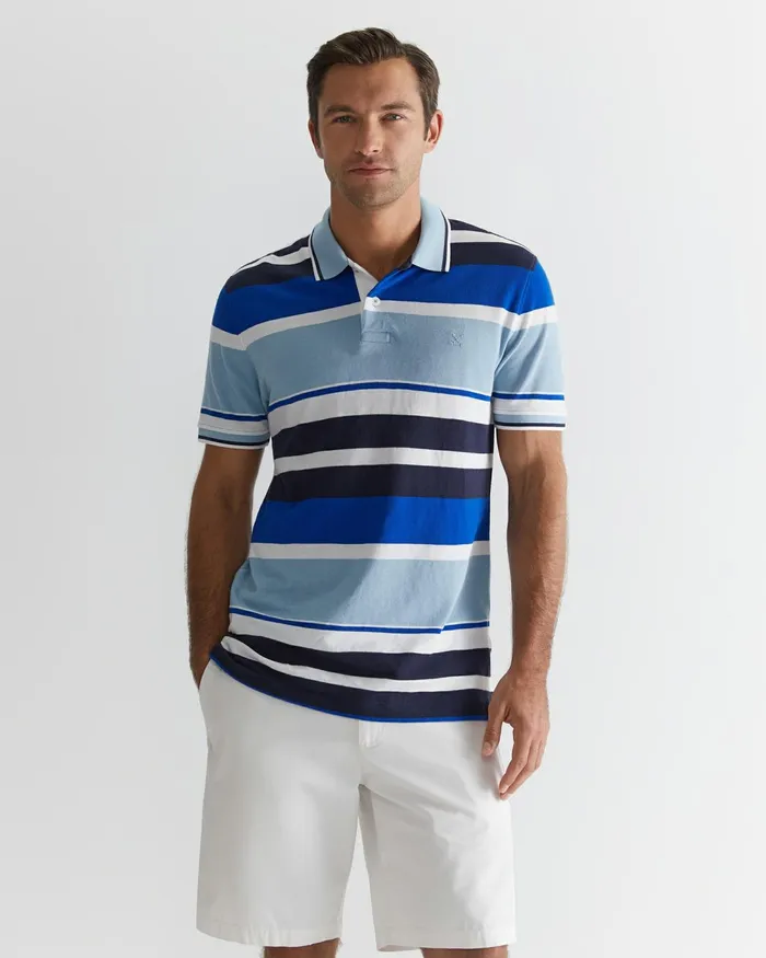 Men TShirts and Polos Sportscraft Callows Polo Sky Blue