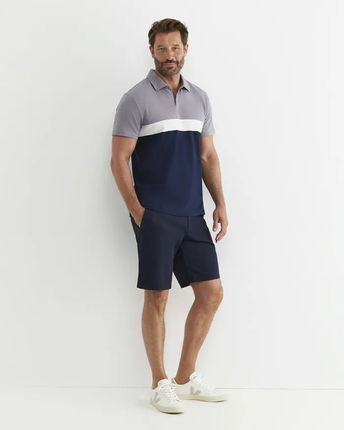 Men TShirts and Polos Sportscraft Gerard Stripe Polo Blue Multi