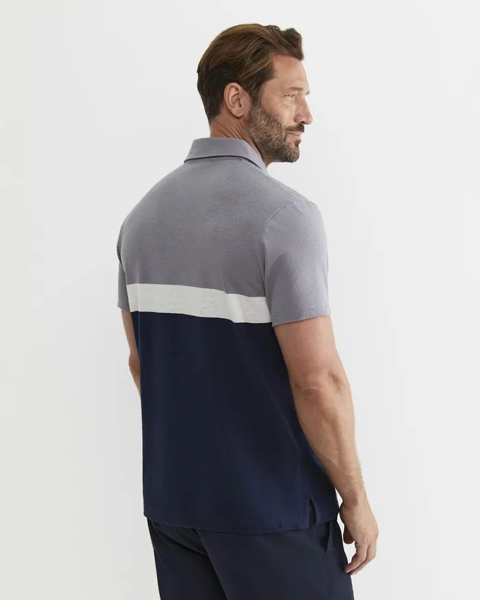 Men TShirts and Polos Sportscraft Gerard Stripe Polo Blue Multi
