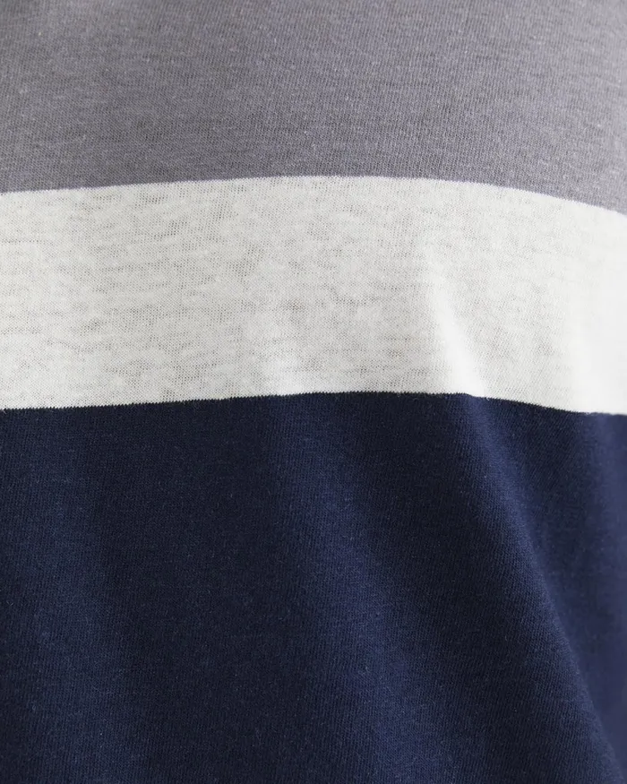 Men TShirts and Polos Sportscraft Gerard Stripe Polo Blue Multi
